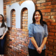 The new members of the Momentum team, Lauren and Lorriane, at Momentum Broker Solutions office