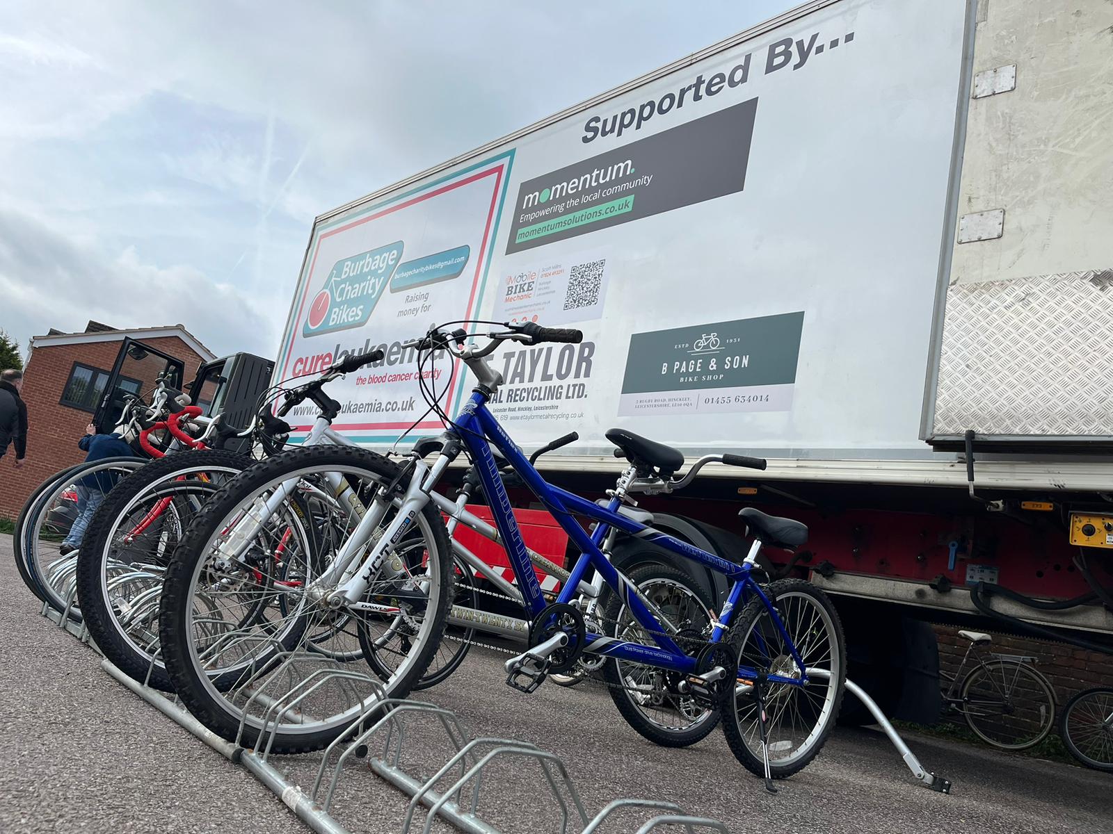 Momentum supports Burbage Charity Bikes